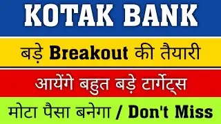kotak bank share latest news / kotak bank share price target tomorrow/ रही है जबरदत्स Short-Covering