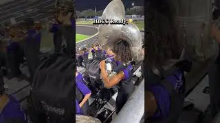 LEELYN with the band moves 🤣🤣🤣 #tuba #band #funny