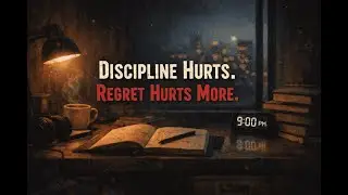 Discipline Hurts. Regret Hurts More. | Day 7 / 90 Lo-Fi Study Session | 45*2m Session
