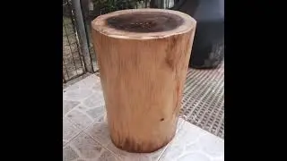 Log Stool DIY