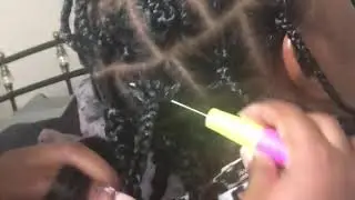 Individual box braids crochet method tutorial