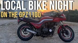 1983 Kawasaki GPZ Goes To Local Bike Night. #gpz1100 #vintagemotorcycles #motorcyclerewind