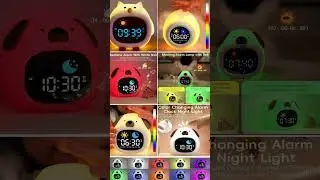 Best Kids Alarm Clock Review| Kids Sleep Training Clock with Touch Night Light #shorts  #alarmclock