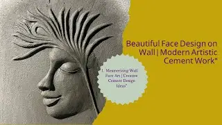 #Art206 Creative Wall Art Using Cement | Artistic Face Sculpture Tutorial