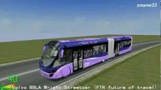 mm2 tour (352) Volvo B7LA Wright Streetcar (FTR) future of travel in Polish Road City