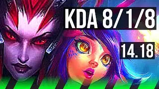 ELISE vs NEEKO (JGL) | 8/1/8, 700+ games | EUW Master | 14.18