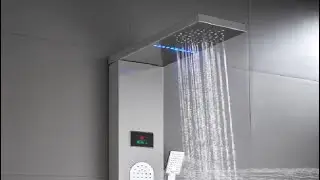 ELLO&ALLO LED Rainfall Waterfall Shower Head Rain Massage System Review