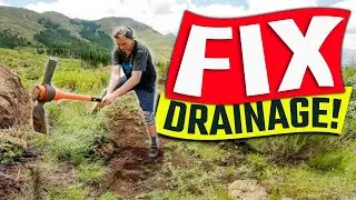 FIX your drainage NOW! Easy, Quick, Trail Building Tip