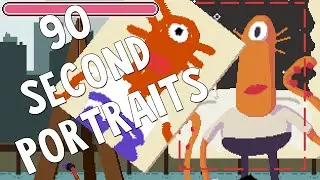 PAINTING LIKE A TRUE ARTISTE! (lol jk) - 90 Second Portraits