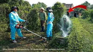 Clean Up an Abandoned House: The Ghost of a White-Haired Old Woman Emerges from an Abandoned Grave