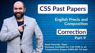 CSS English Sentence Correction PAST PAPERS (Part-9)