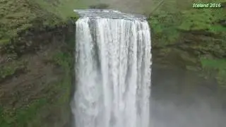 Iceland - Skogar - Skogafoss waterfall, Drone - Phantom 3 Pro, 2016
