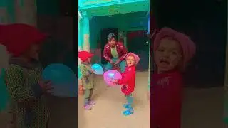 Bhoot Solved Siblings Balloon Pumping#shorts#funny#comedy#bhoot