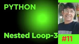 Nested loop in python part3 |nested loop in python |nested loop |python pattern |patterns in python