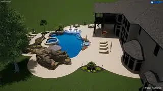 Stephen and Janet's Freeform Pool and Rock Grotto Waterslide