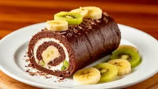 Explosives Dessert ohne Backen in 10 Minuten: Schokoladenkekse, Bananen und Beeren