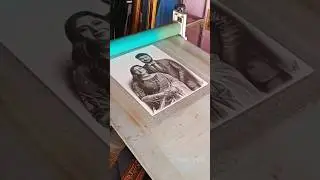 laminated & framed - Realistic pencil #portraitdrawing #facedrawing #pencildrawing #charcoaldrawing
