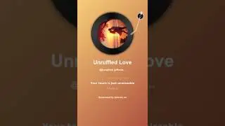 Unruffled Love