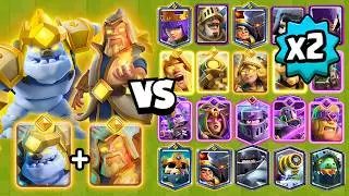 MAGO y GOLEM HEROE vs TODAS LAS CARTAS x2 | Clash Royale