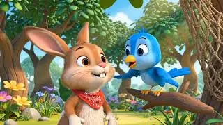 Rabbit Milo & Little Bird 🐰🐦 | गोड कार्टून गोष्ट | Kids Cartoon Shorts #youtubeshorts 