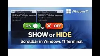 How to Show or Hide Scrollbar in Windows 11 Terminal | GearUpWindows Tutorial