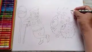Draw corona warriors police in easy steps.-1