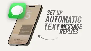 How to Set Up Automatic Text Message Reply on iPhone (tutorial)