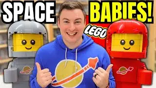 Starting our Lego Space Baby UPSCALED Army in Different Colors! Classic Space Episode 2