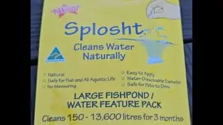 Controlling algae and keeping pond water clear using Splosht