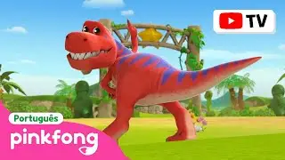 Vamos brincar com Tiranossauro Rex 🦖 | + Compilação | Pinkfong, Bebê Tubarão! Canções para Crianças