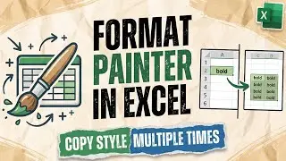 Use Format Painter in Excel | Copy Style Multiple times