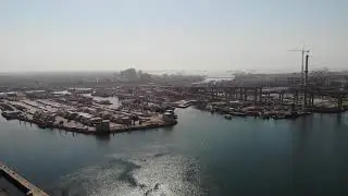 400' 360 degree view of Port of Long Beach