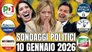 SONDAGGI POLITICI: SHOCK TOTALE, UN PARTITO AFFONDA