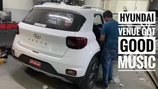 Modified Hyundai Venue With 4 Components 2 Amplifier & Enclosed Woofer | Modified Venue | Musafir