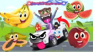 Billu eating banana🍌, apple🍎, watermelon🍉, papaya fruit funny video