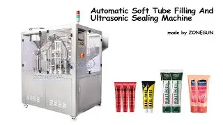 ZONESUN ZS-FS009U Lip Balm Ointment Tube Skincare Toothpaste Filling Sealing Machine Cosmetic Cream