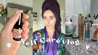 self care vlog: gel nails Nail Reserve LA & skincare routine