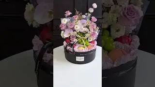 Tutorial Hampers Buah & Bunga Mewah Elegan #hampers #fruit #tutorial #bouquet #florist #apple #fruit