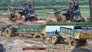 John Deere 5042D Tractor Driving On Farm With Loaded Trolley | Tractor Can Reach The Workplace?