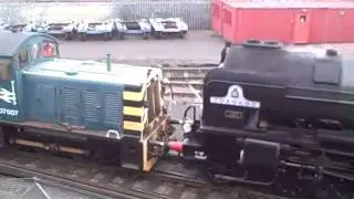 60163 Tornado at  Eastleigh Works