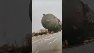 Massive Industrial Equipment Blocking Roadway#heavyequipment #roadblock #industrial