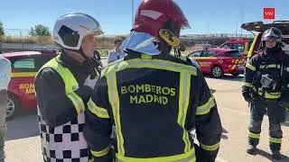 Simulacro actuación conjunta BomberosCM y Bomberos Madrid.
