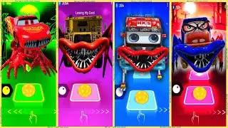 coffin dance - Truck Eater Cyborg 🆚 Monster Lava Mcqueen 🆚 Scary Truck 🆚 Truck Colossus | Tiles HOP❗