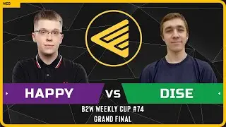 WC3 - [UD] Happy vs Dise [NE] - GRAND FINAL - B2W Weekly Cup #74