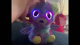 Purple/blue Hatchimal dog on her low batteries￼