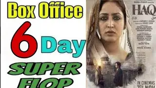 Haq Box Office Collection Day 6, haq total worldwide collection, emraan hashmi, yami gautam