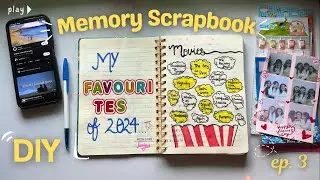 DIY Memory Scrapbook With Me✂️| Easy & Aesthetic ideas✨ For Teens & Beginners (ep.3)