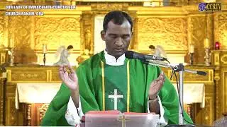 Mass in English - 11th October 2024 - Our Lady of Immaculate Conception Church, Panjim