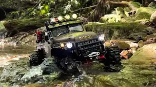 River Arakawa cruising 1/10 scale  crawler  RC track   Dodge Power wagon