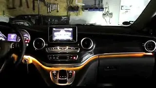 V-Klasse W447 Ambientebeleuchtung nachrüsten RGB LED Code LC9